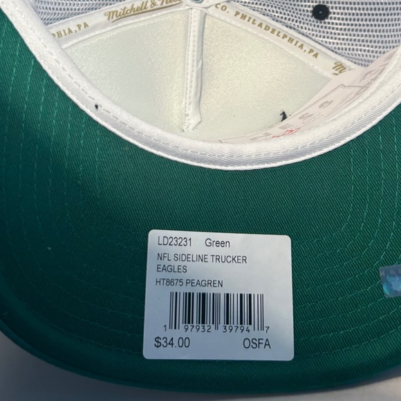 Mitchell & Ness NFL Philadelphia Eagles Snapback Trucker Cap NWT - Picture 5 of 5